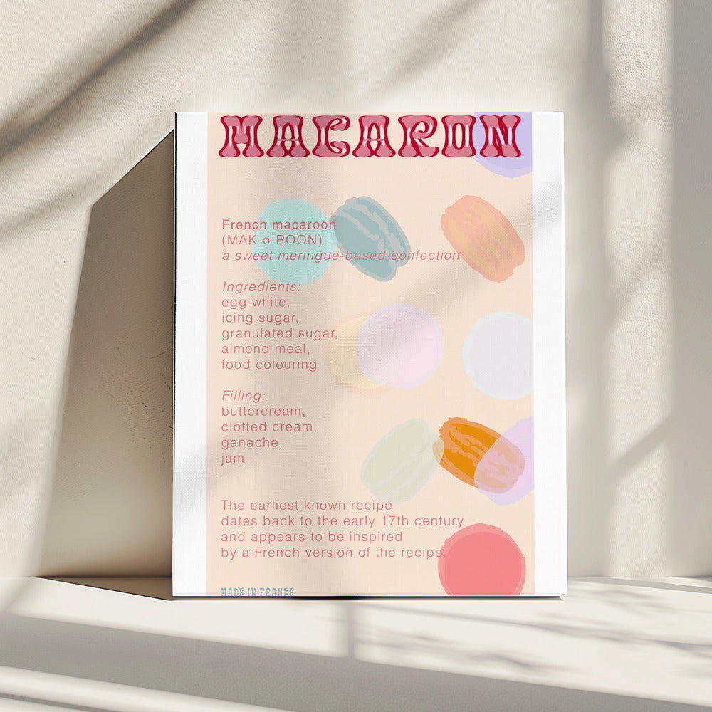 Macaron Kaffee | Leinwand
