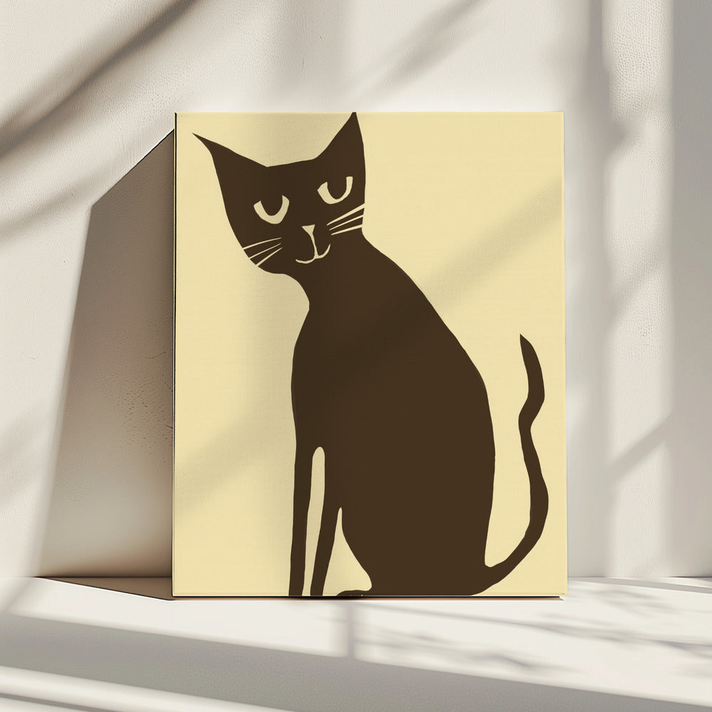 Braune Katze | Leinwand