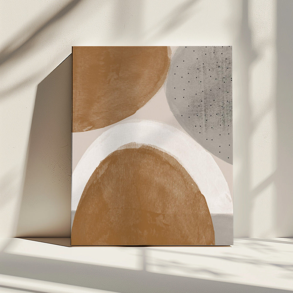 Erdige Formen Harmonie | Leinwand