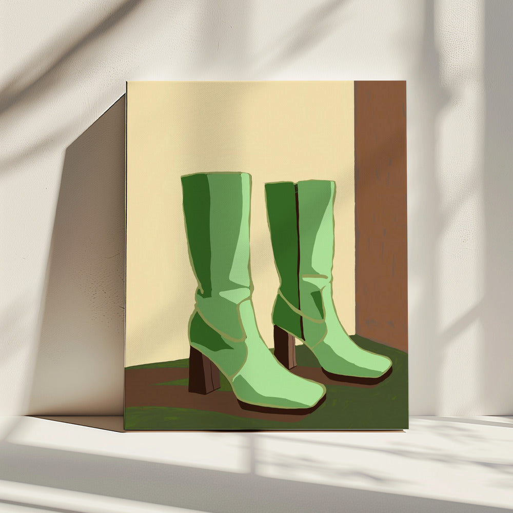 Grüne Stiefel | Canvas
