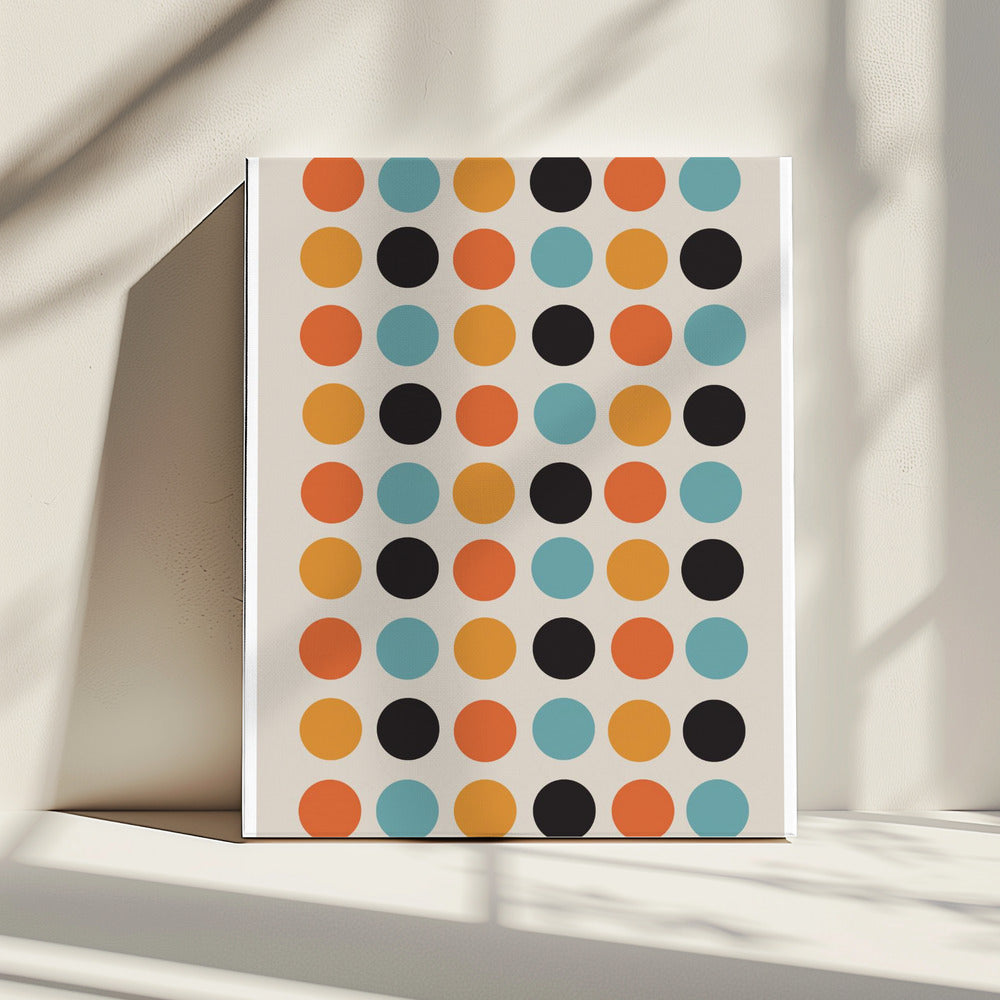 Retro Dot Delight | Leinwand