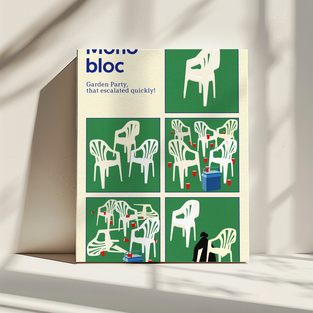 Poster Monoblock Fünf Quadrate | Leinwand