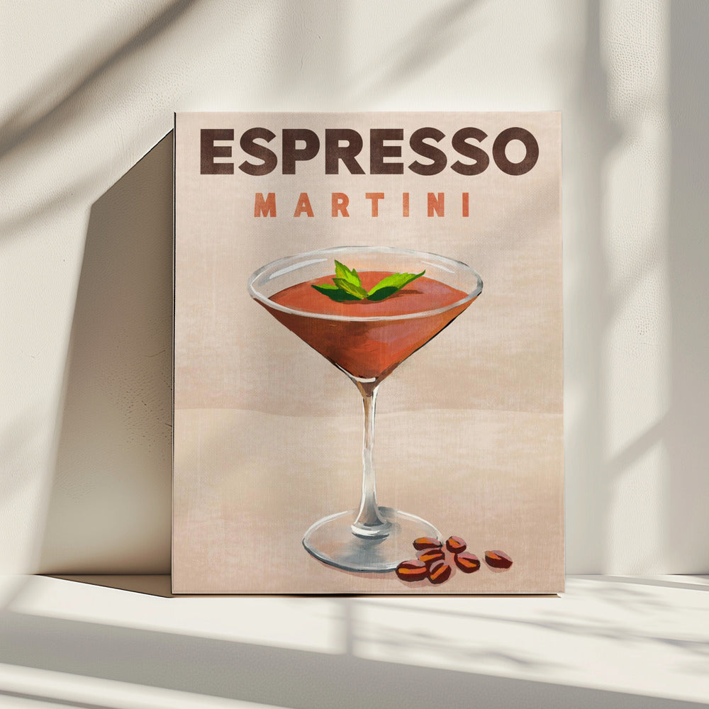 Espresso Martini Cocktail Bar Dekor | Leinwand