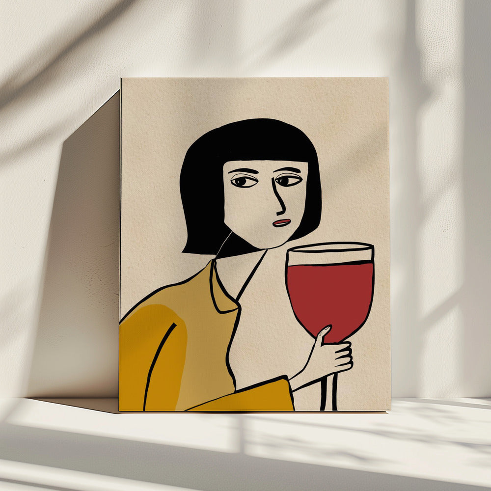 Weinliebhaber | Leinwand
