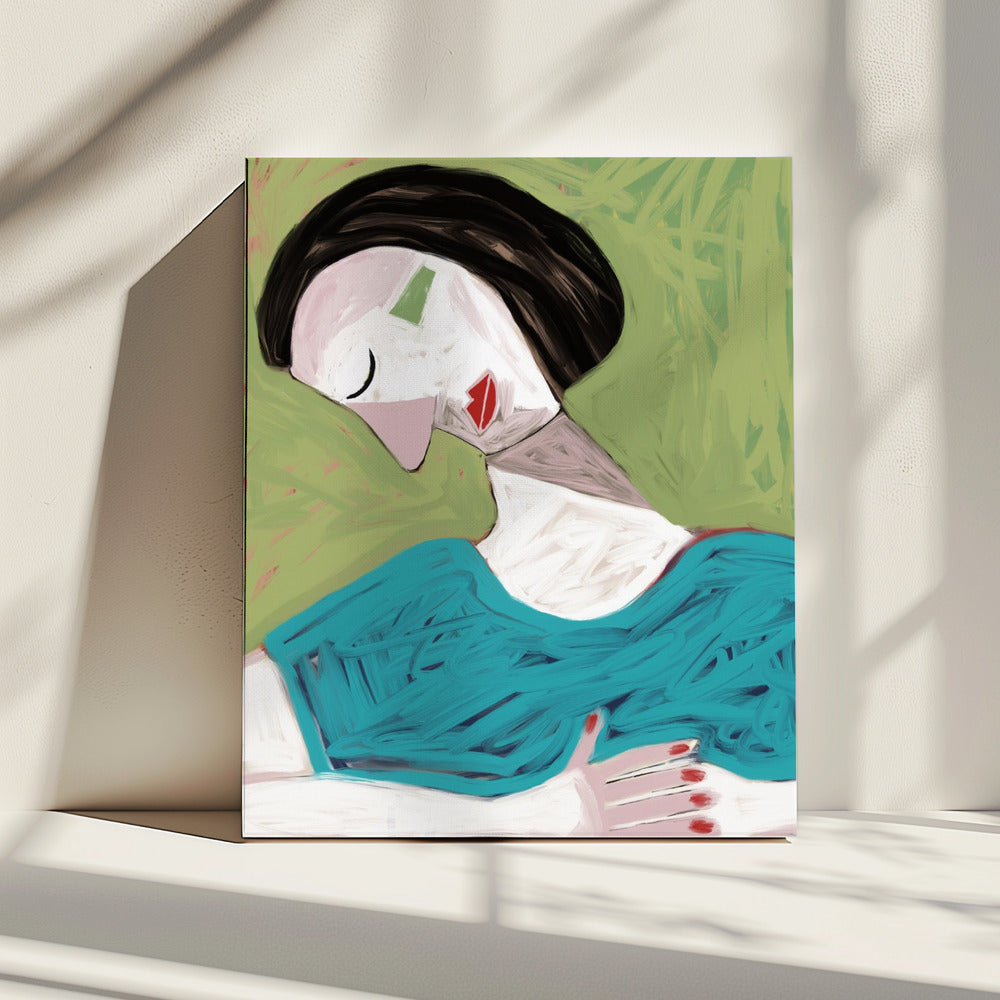 Die schlafende Frau | Leinwand