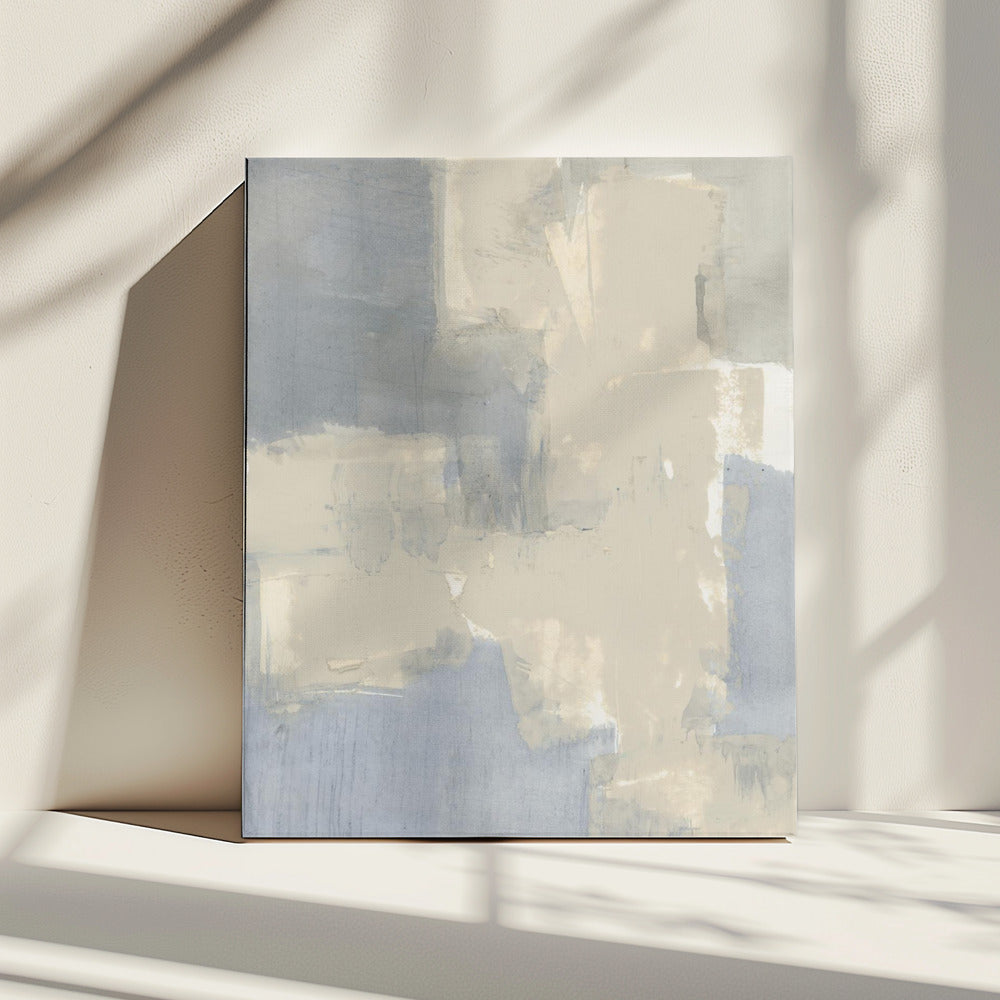 Abstrakte neutrale Formen in Grau und Beige 1 | Leinwand