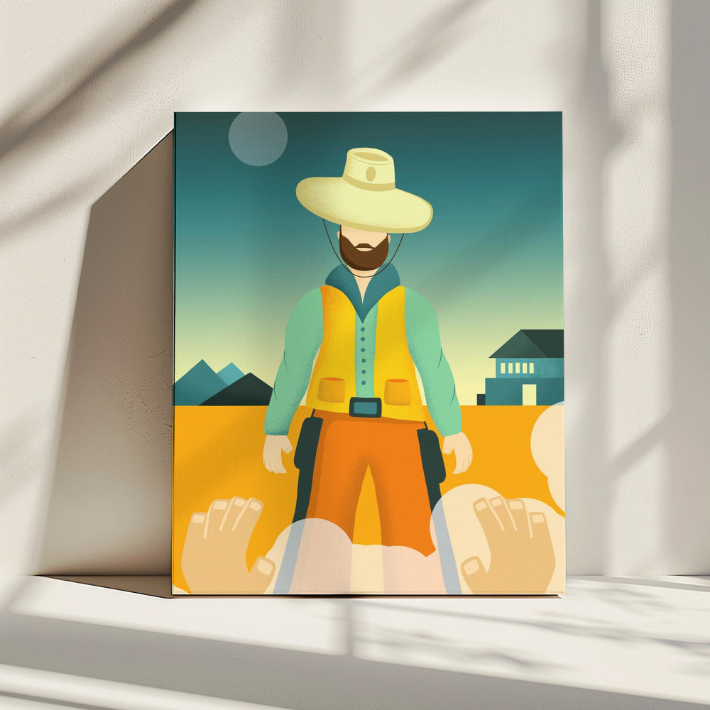 Showdown bei Sonnenaufgang | Leinwand