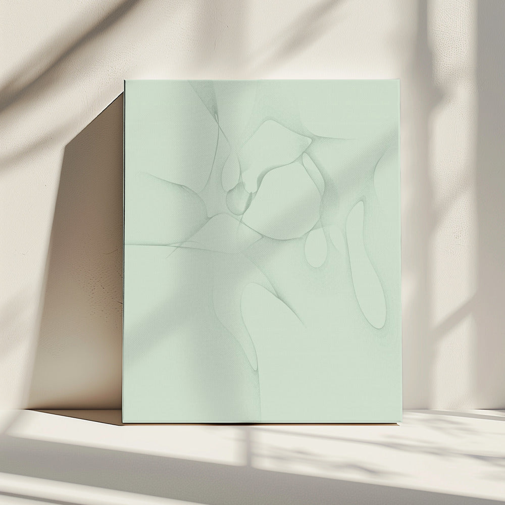 Mint Spiral 9338 | Leinwand