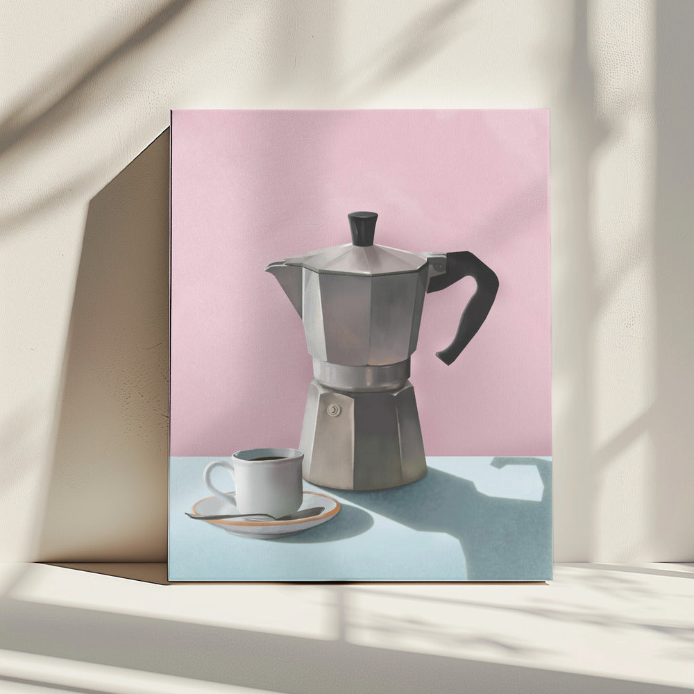 Moka Kaffeekanne | Leinwand