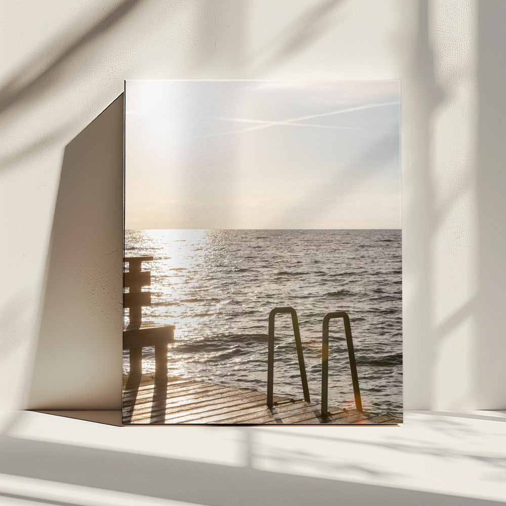 Sommermorgen-Schwimmen | Leinwand