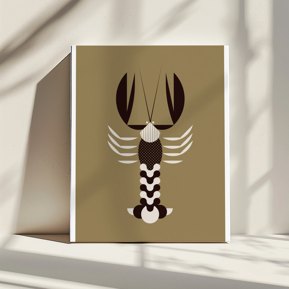 Goldene Tiere - Hummer (Gold) | Leinwand