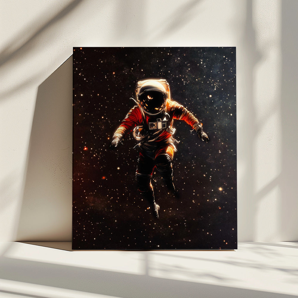 Ein Astronaut im Weltraum | Leinwand
