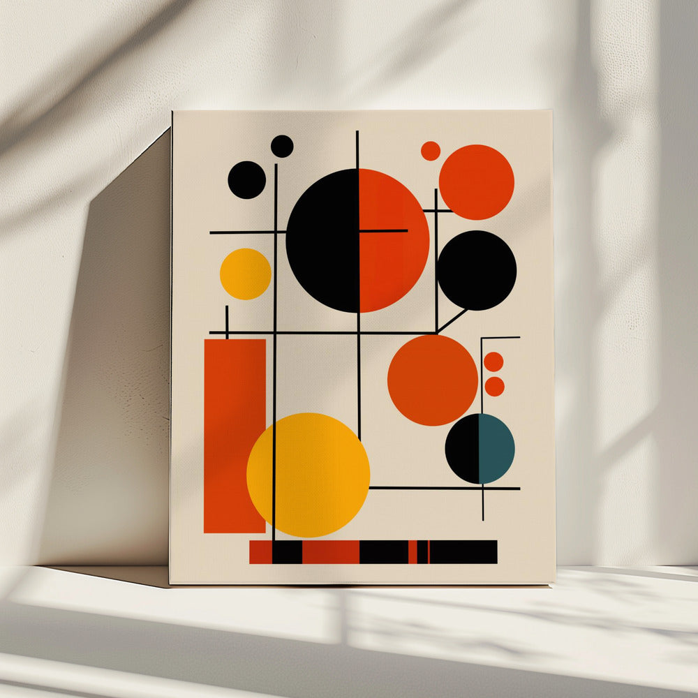 Geometrische Formen und kräftige Farben | Leinwand