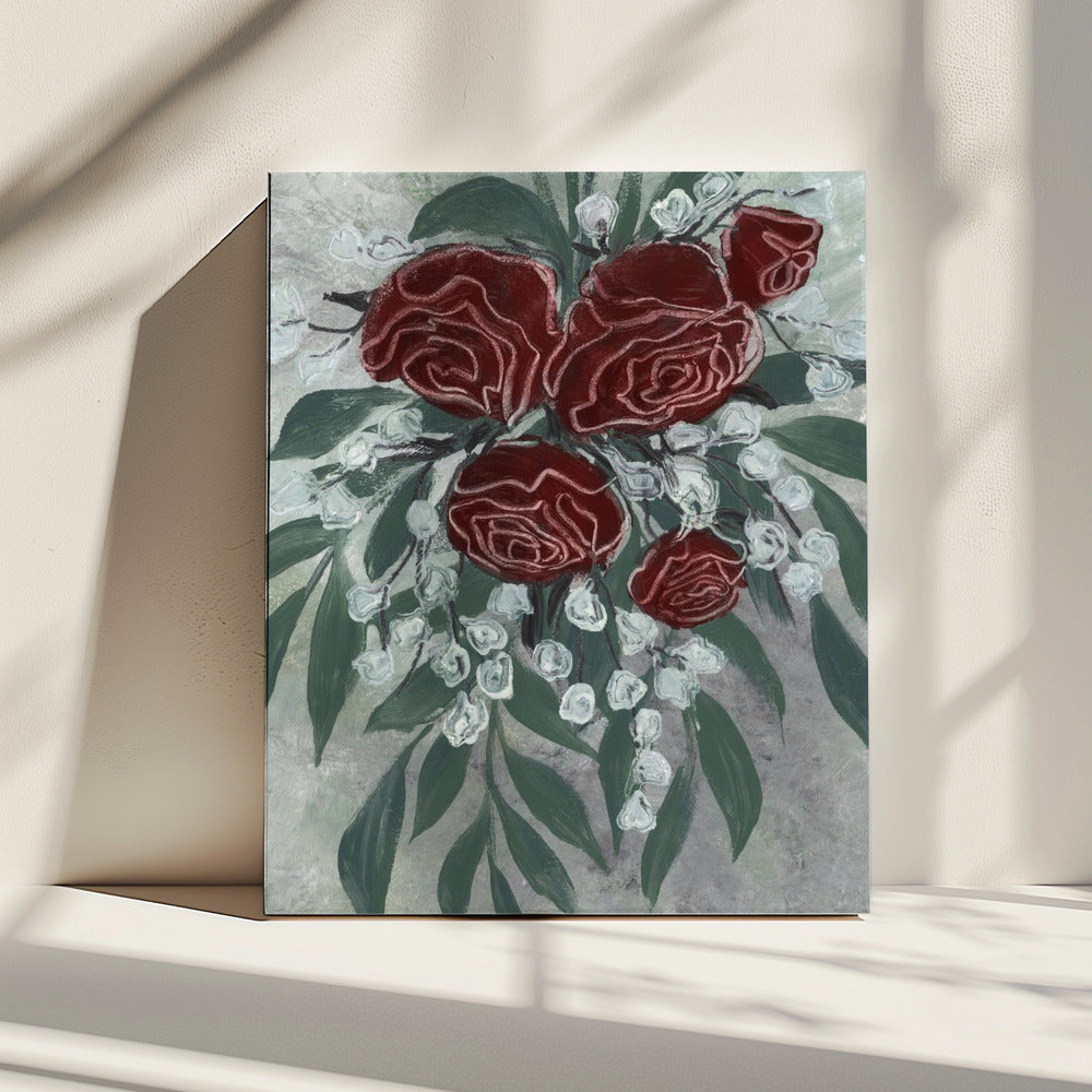 Zeldah rote Rosen | Leinwand
