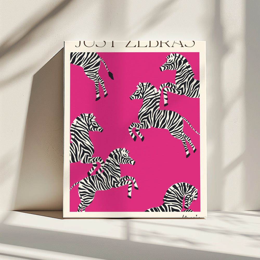 NUR ZEBRAS. Zebra Kollektion | Leinwand