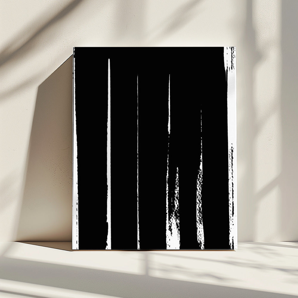 Schwarz Stretch 2 | Leinwand