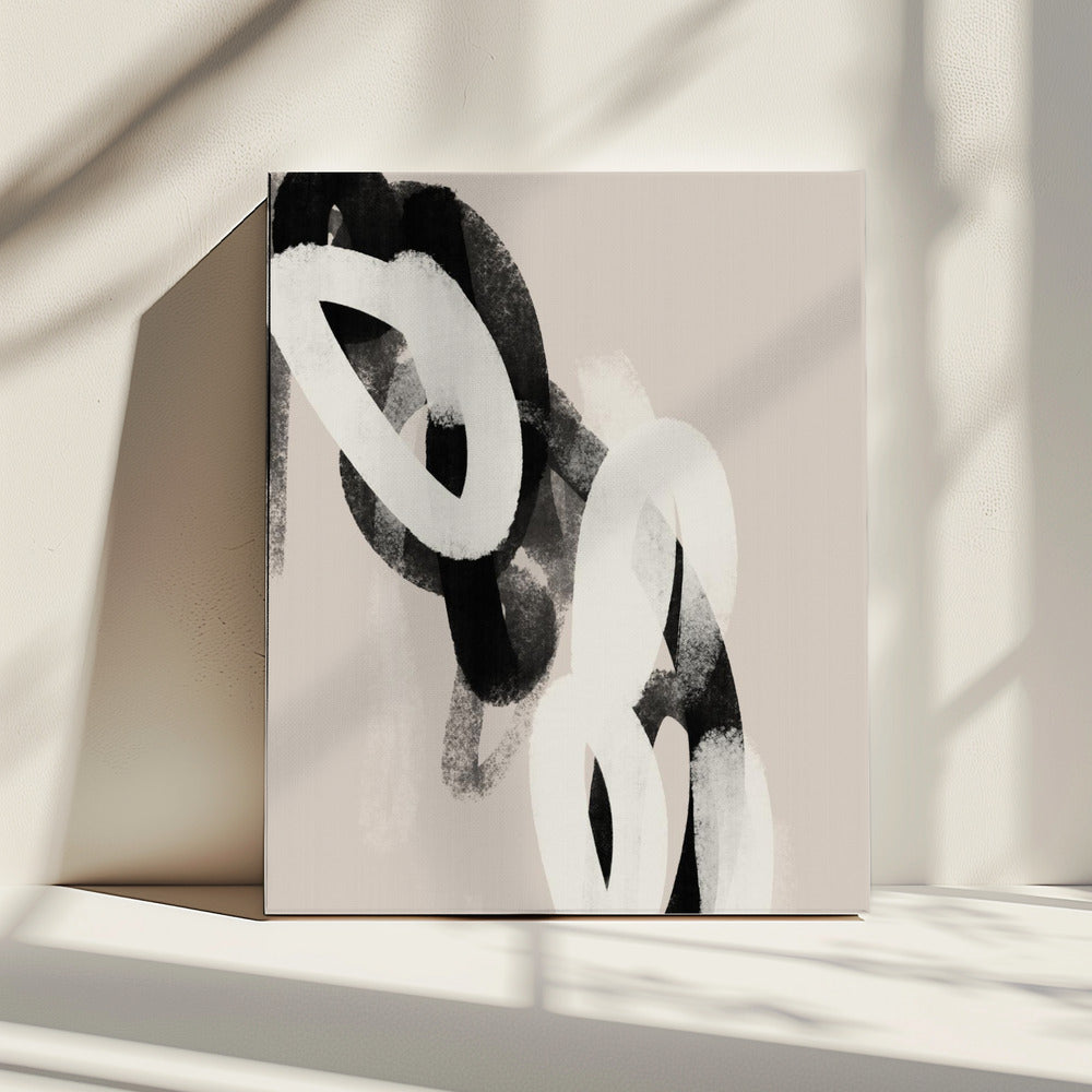 Monochrome Loops | Leinwand