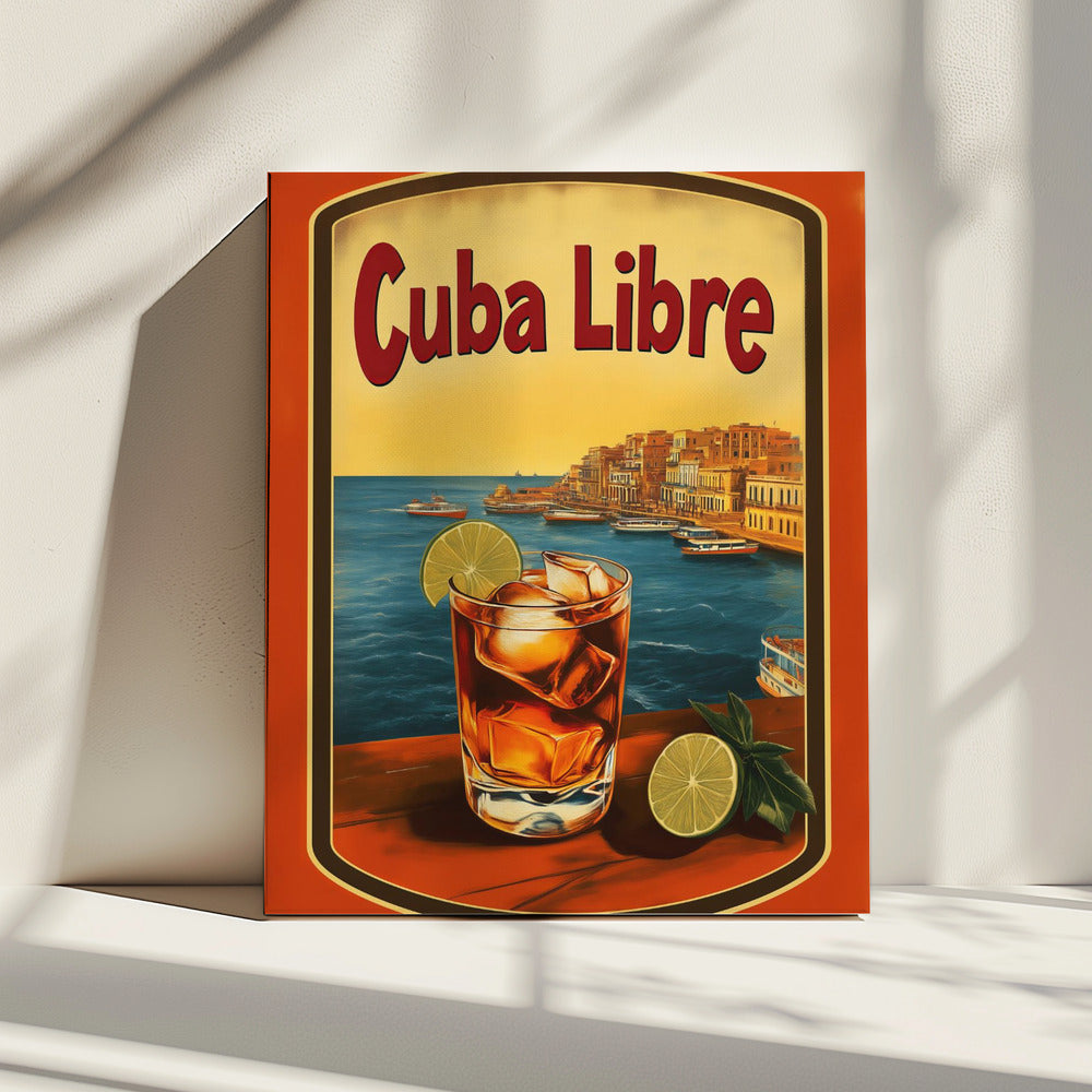 Cuba Libre Vintage Werbung | Leinwand