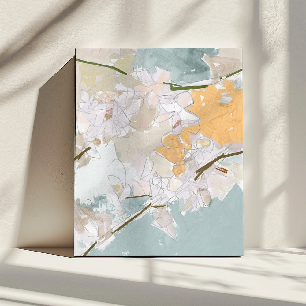 Romantic Pastel Flowers Print | Canvas