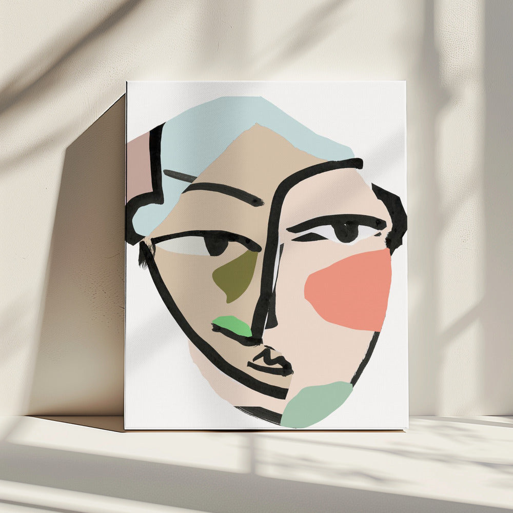 Visage No2 Kunstdruck | Leinwand