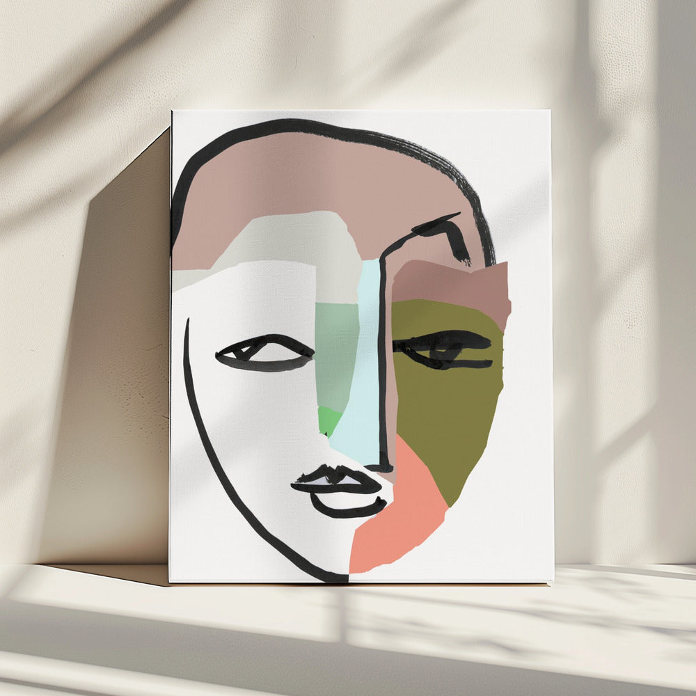 Visage Nr. 1 Kunstdruck | Leinwand
