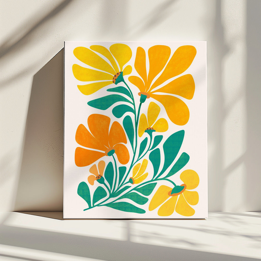 Königliche Sonnenblumen | Leinwand