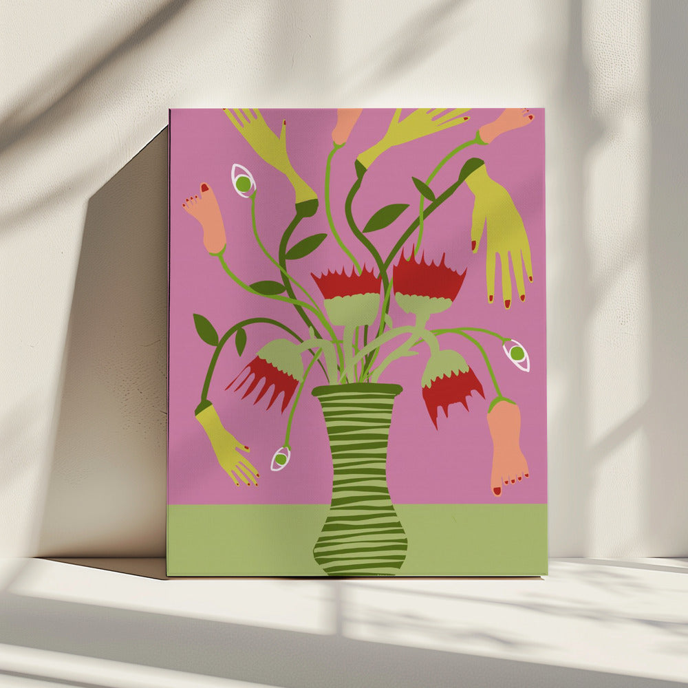 Die seltsame Vase | Leinwand