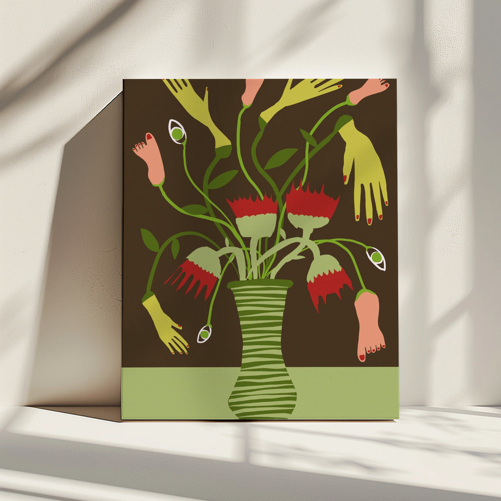 Die seltsame Vase | Leinwand