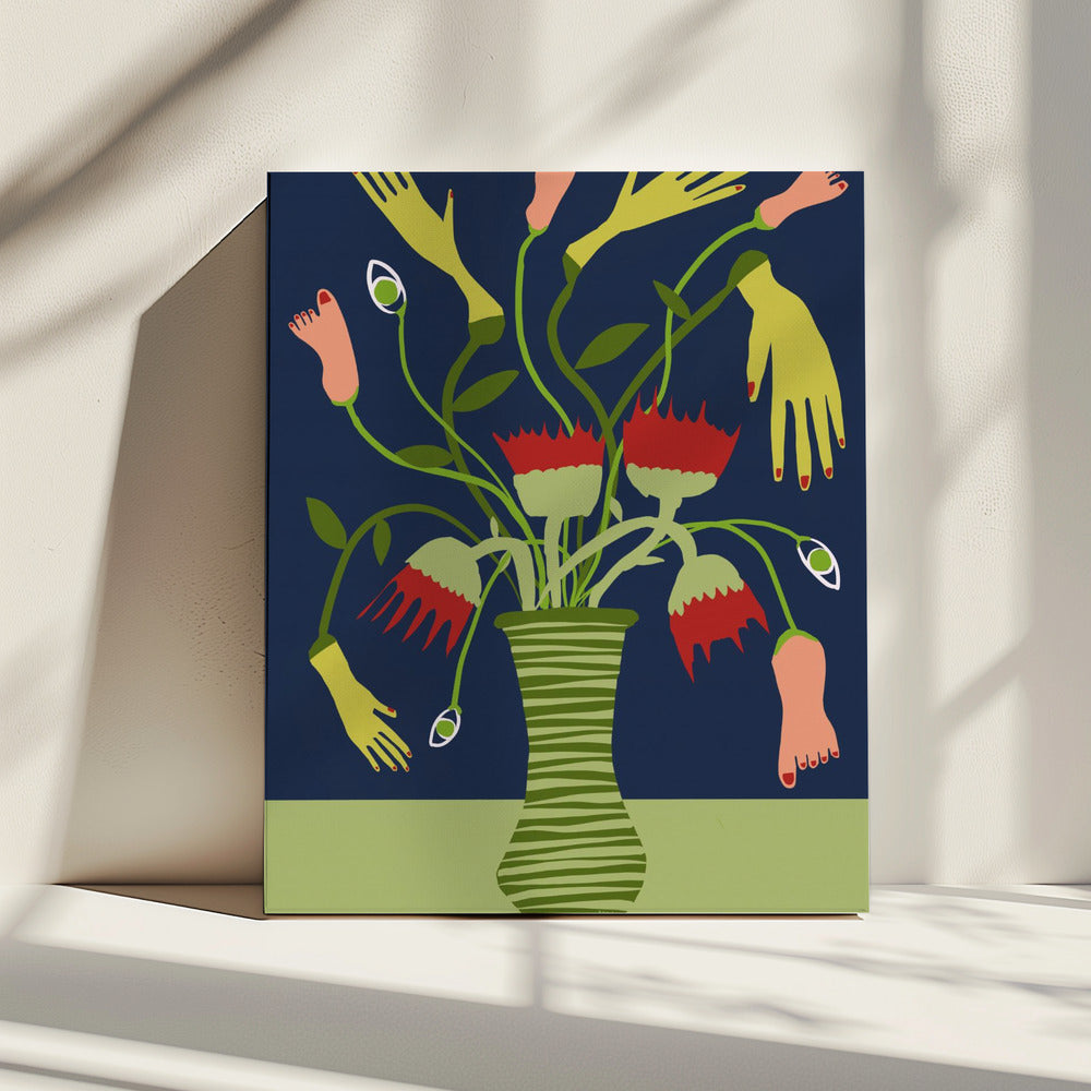 Die seltsame Vase | Leinwand