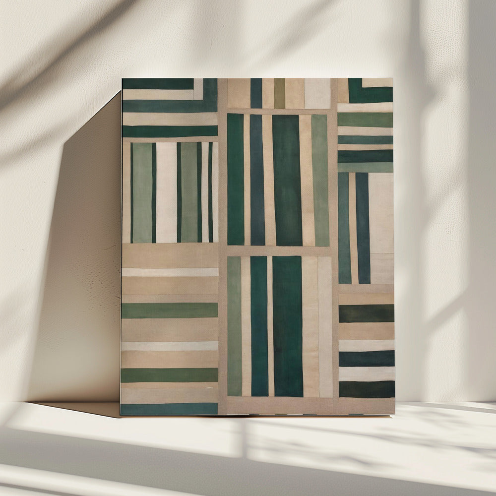 Geometrischer Wandteppich | Leinwand