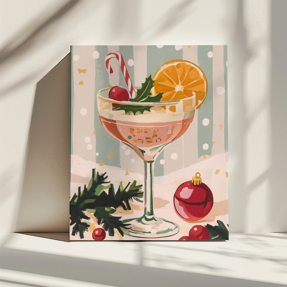 Weihnachtscocktail | Leinwand