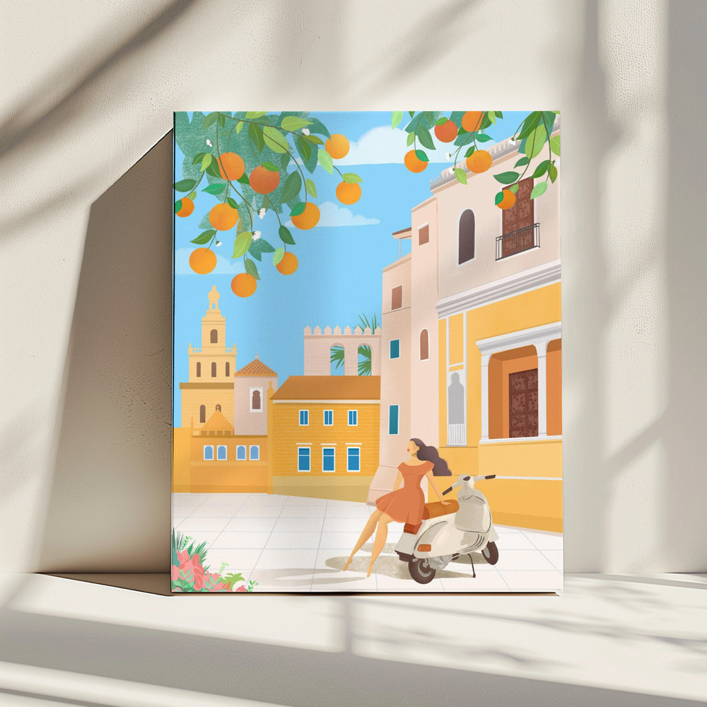 Sevilla Orangen, Spanien | Leinwand