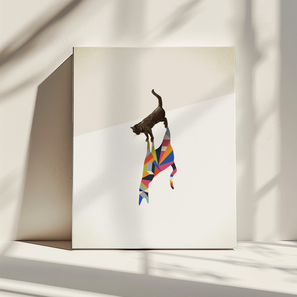 Gehender Schatten, Katze | Leinwand