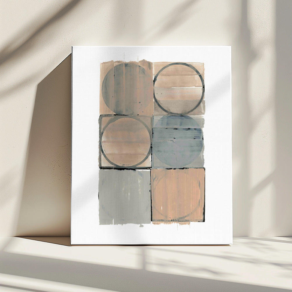 Circles In Squares No 1 | Canvas