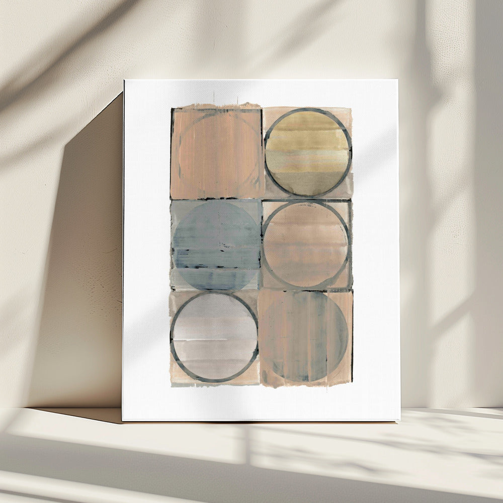 Circles In Squares No 2 | Canvas