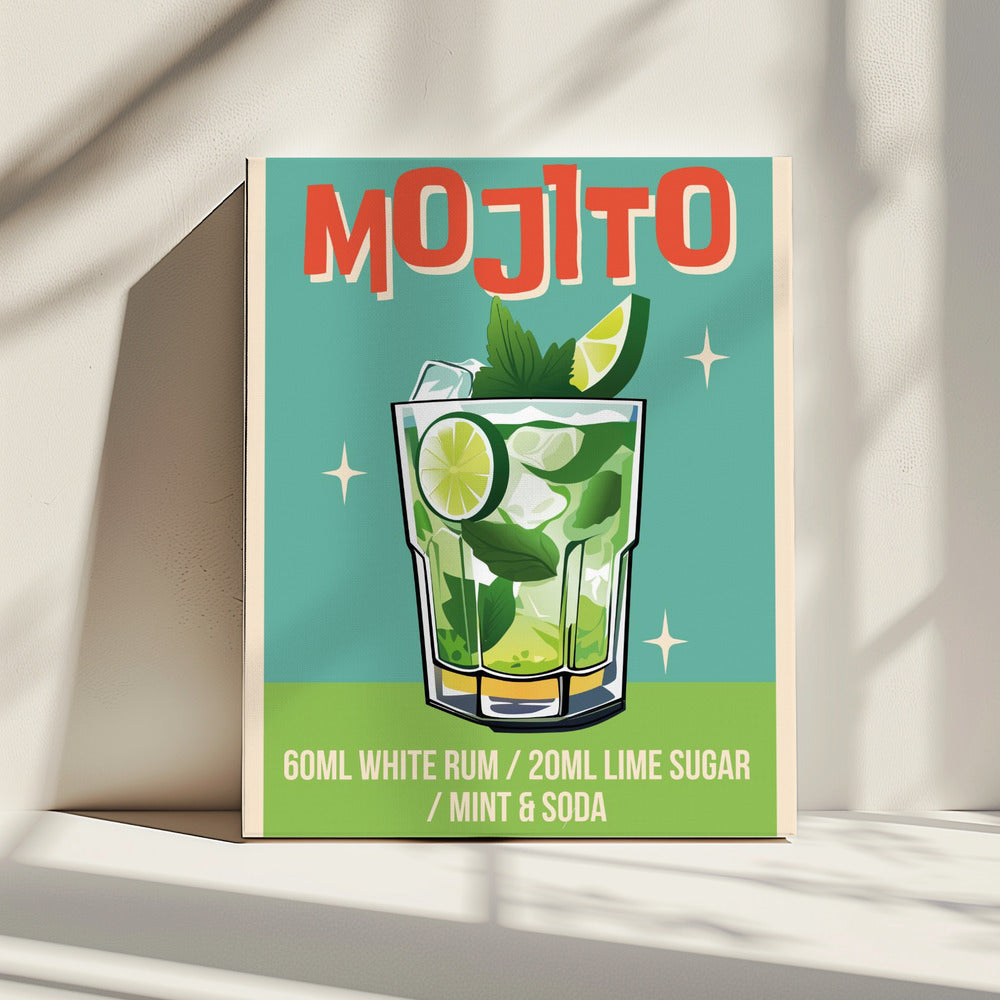 Mojito-Cocktail | Leinwand
