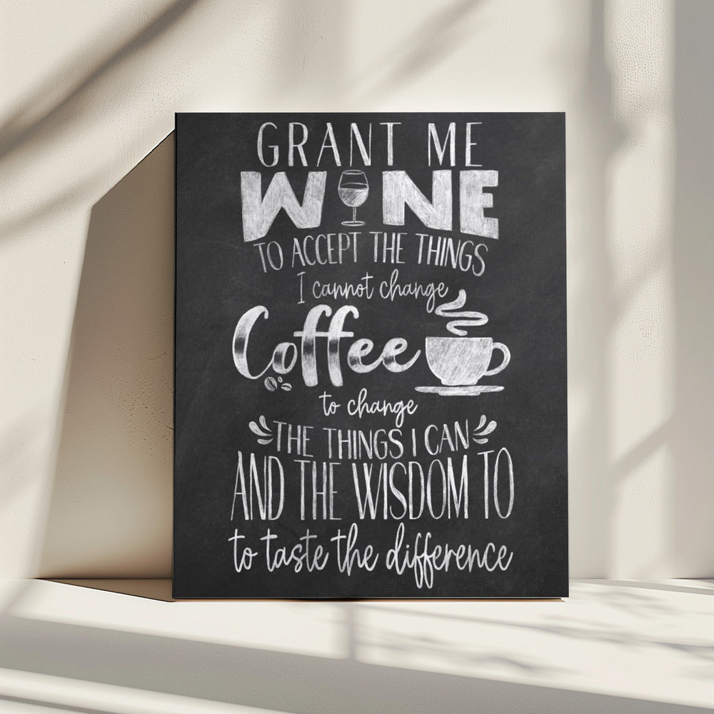 Wein und Kaffee | Leinwand