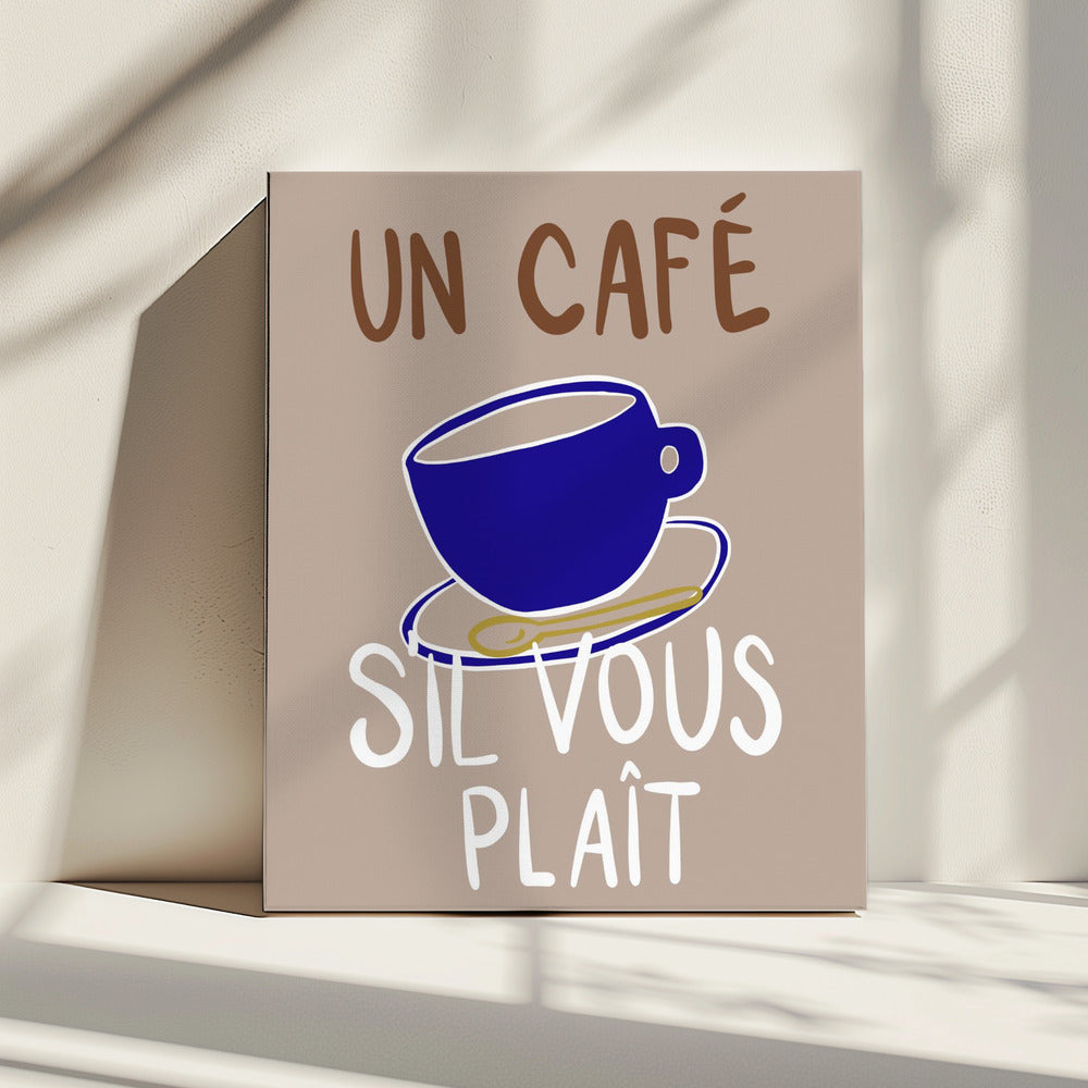 Un café | Leinwand