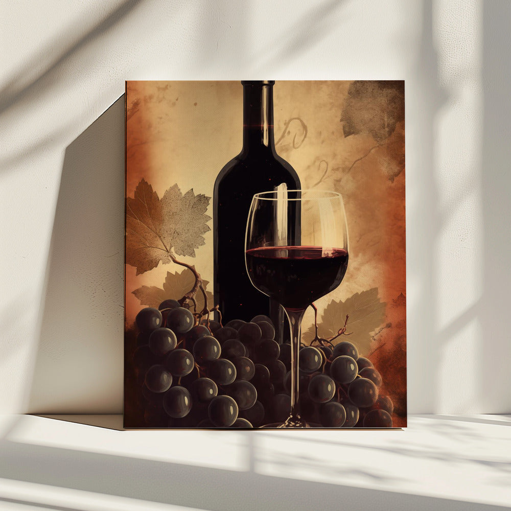 Rotwein Nr. 2 | Leinwand