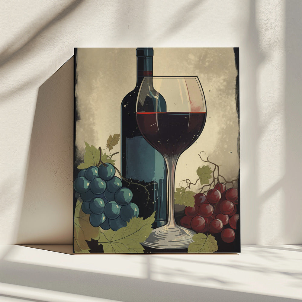 Rotwein Nr. 4 | Leinwand