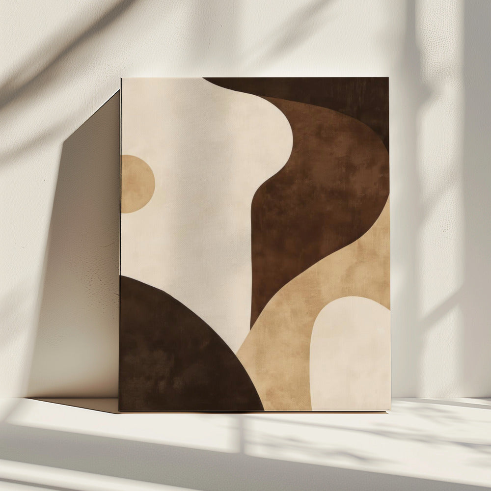 Brauntöne Geometrisch 2 | Leinwand