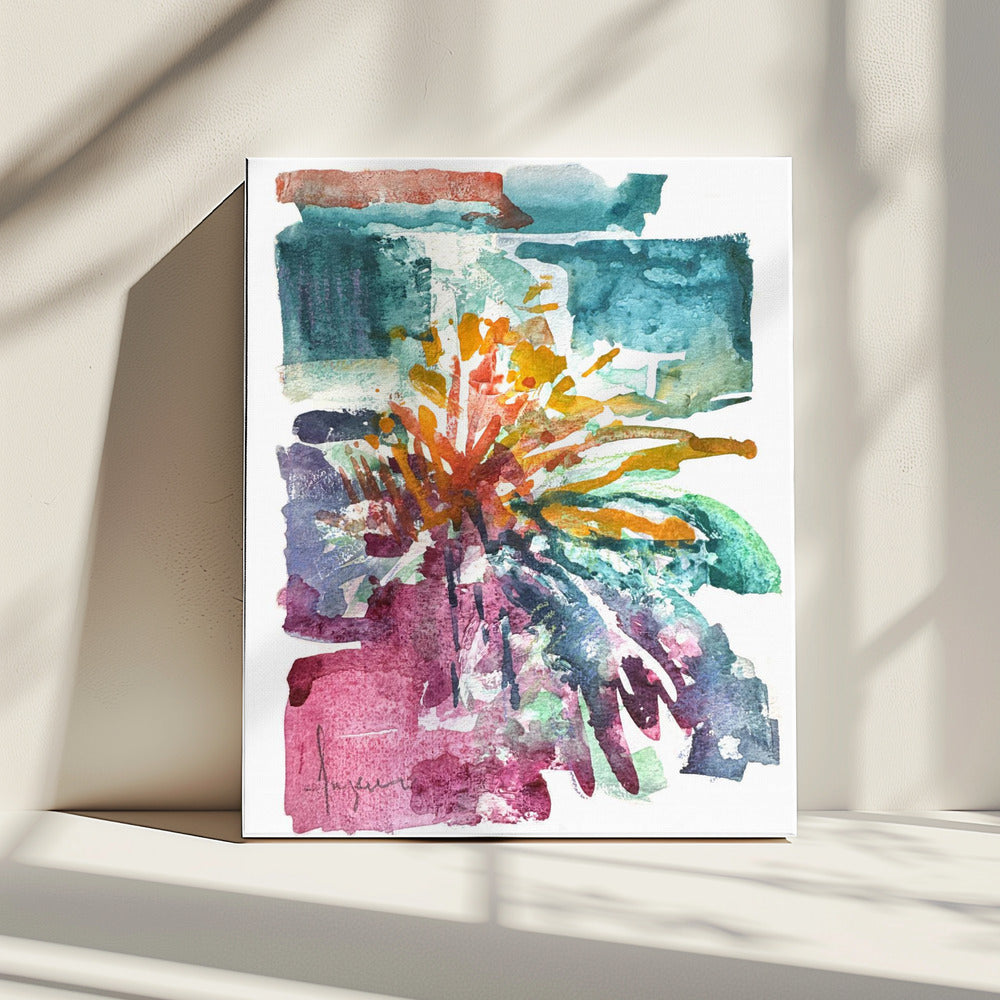 Orchideen-Passion-Aquarell | Leinwand