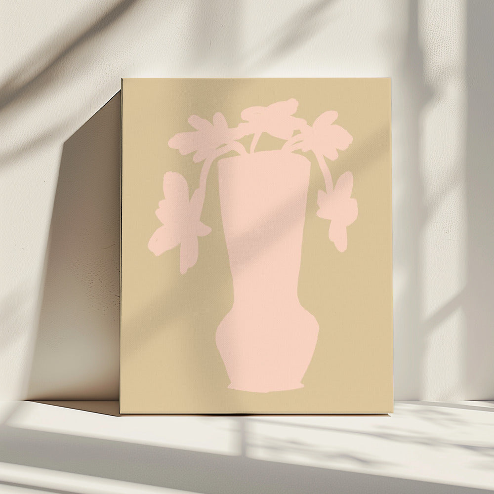 Silhouette Blüten | Leinwand