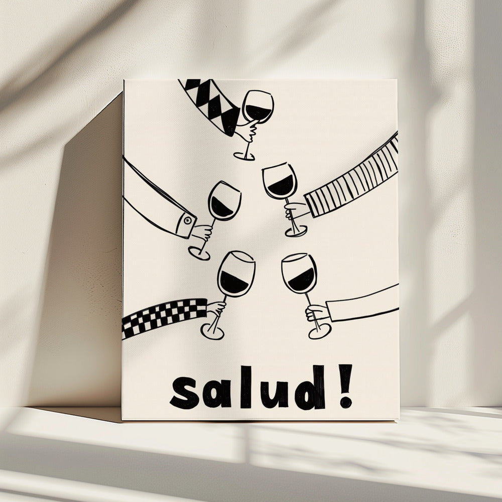Pictufy Festive Salud Red A2 | Canvas