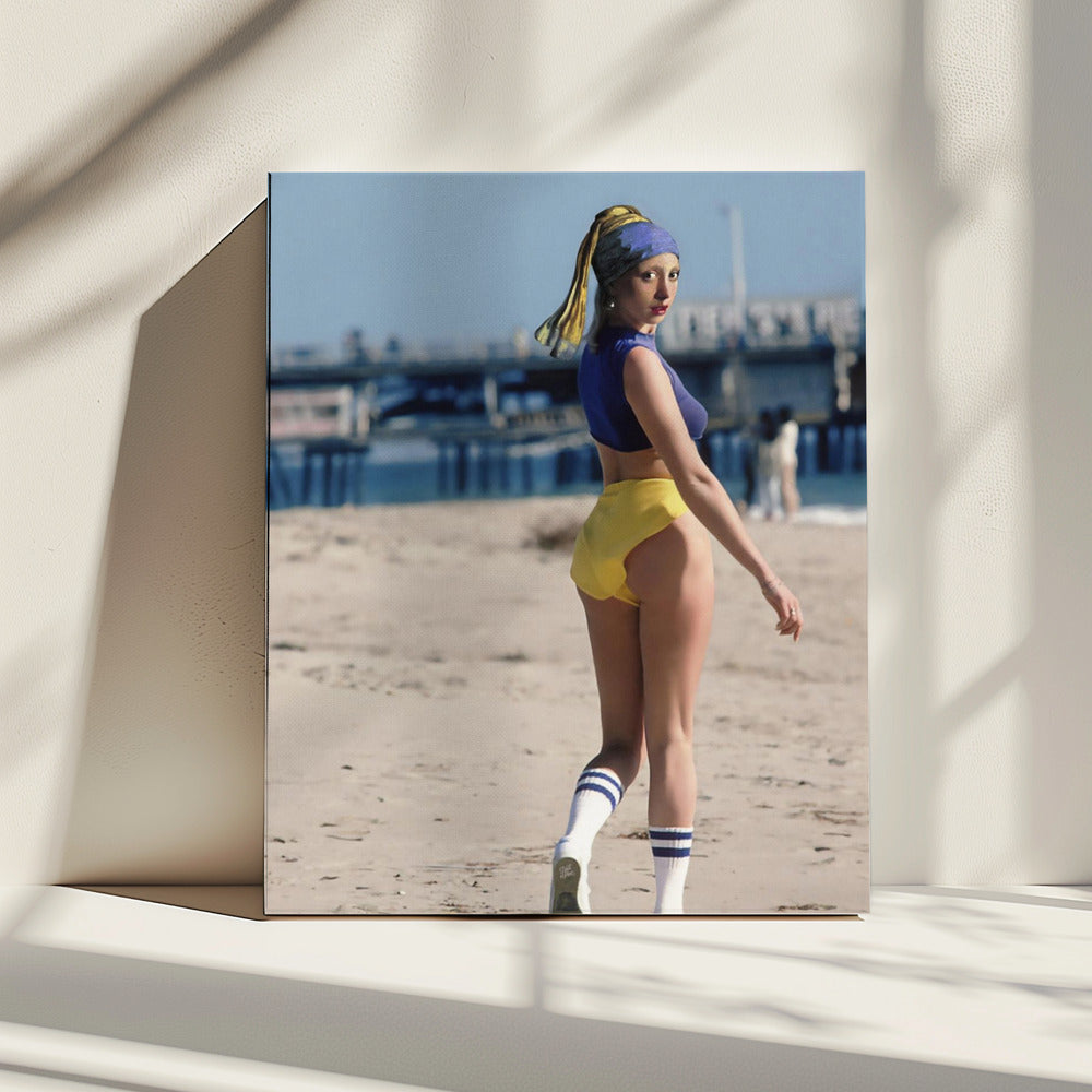 Girl With Pearl Earring Workout Mood | Canvas