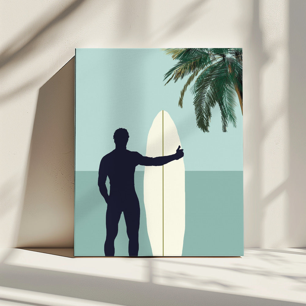 Surf Blau 1 | Leinwand