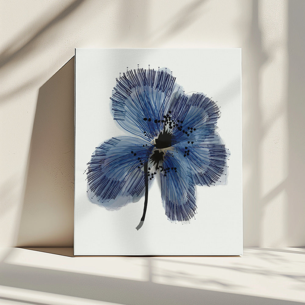 Blaue Blume 1 | Leinwand