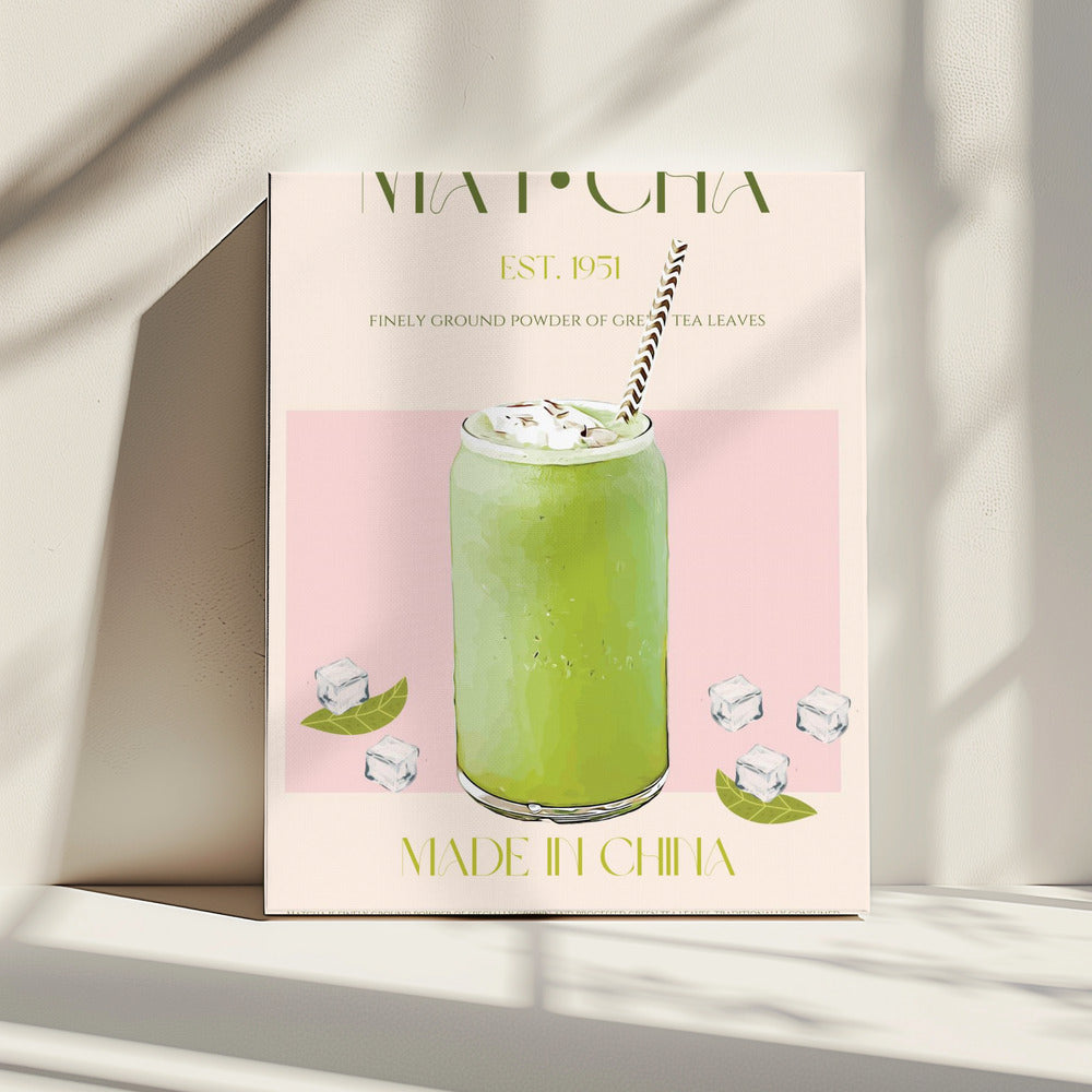 Gekühltes Matcha-Getränk | Leinwand