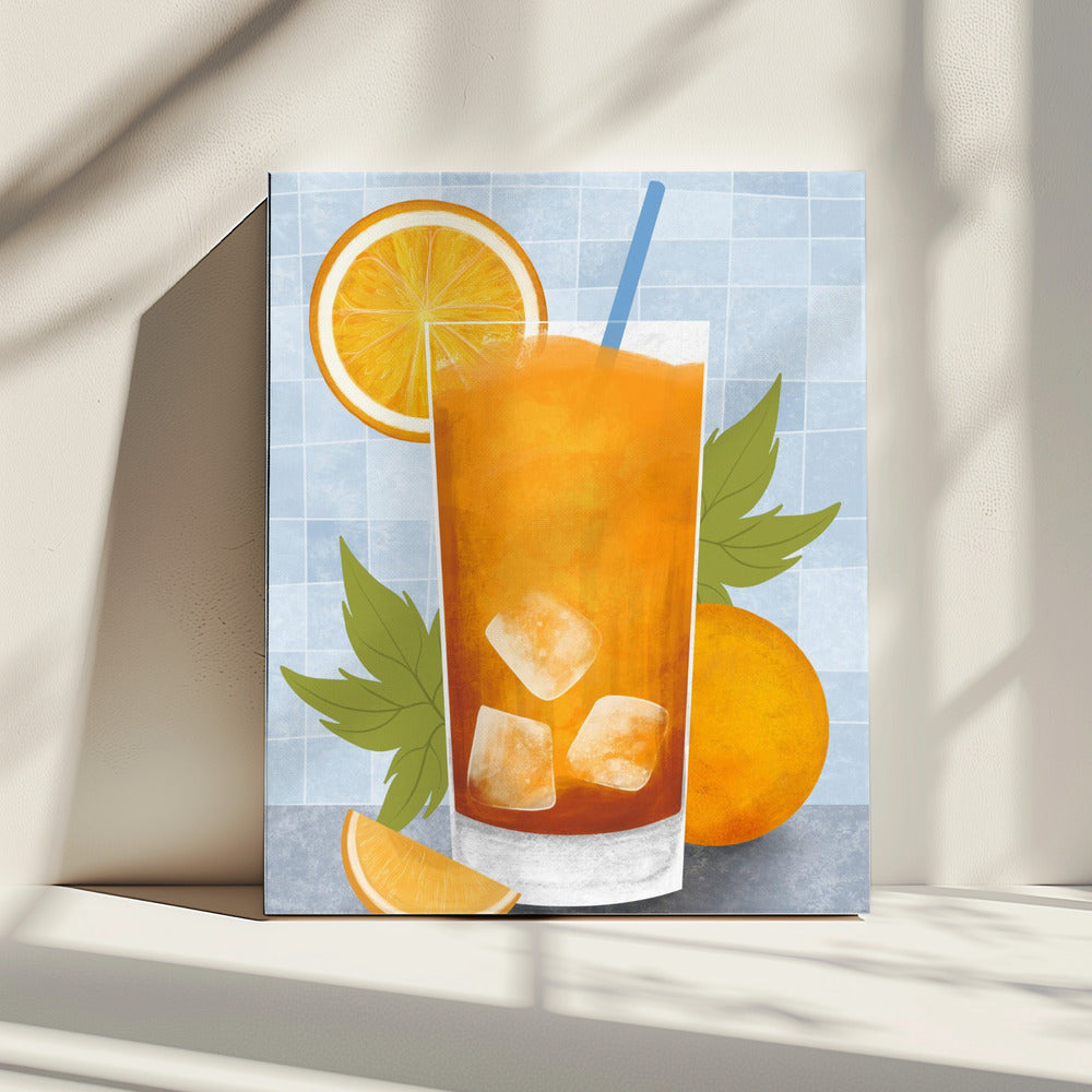 Orangengetränk | Leinwand