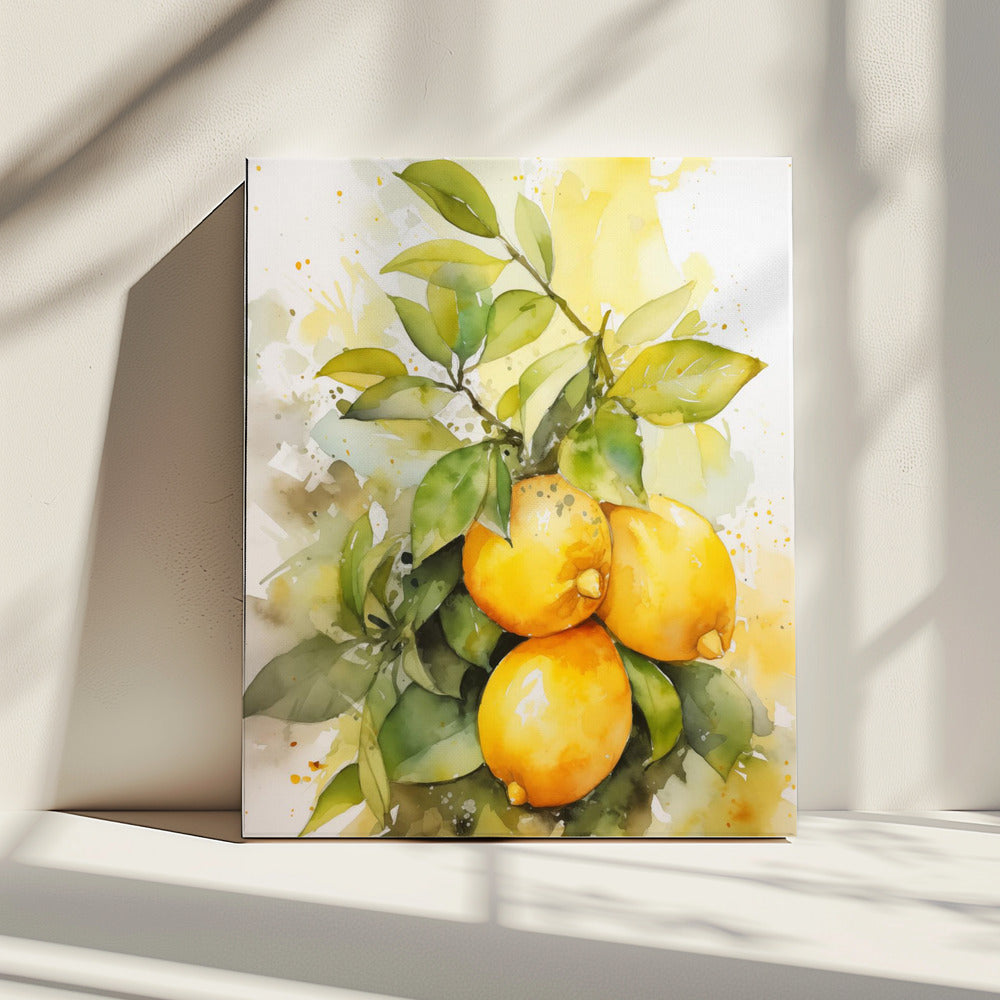 Lemons and Leaves | Canvas